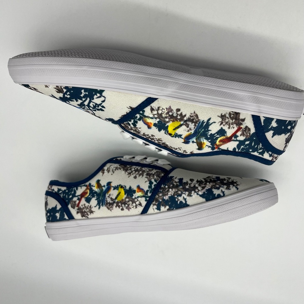 Bradford Exchange Floral Birds of Spring Print Canvas Sneakers Shoes Size 8.5 - Picture 9 of 9